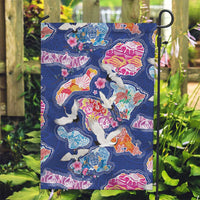 Hawaiian and Japanese Culture Together Garden Flag Hawaiian Archipelago Shape Sea Animals LT03 Garden Flag Multicolor - Polynesian Pride