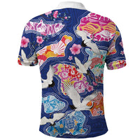 Hawaiian and Japanese Culture Together Polo Shirt Hawaiian Archipelago Shape Sea Animals LT03 - Polynesian Pride