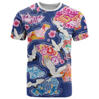 Hawaiian and Japanese Culture Together T Shirt Hawaiian Archipelago Shape Sea Animals LT03 Multicolor - Polynesian Pride