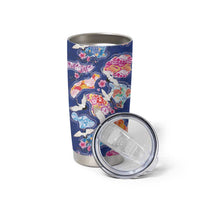 Hawaiian and Japanese Culture Together Tumbler Cup Hawaiian Archipelago Shape Sea Animals LT03 - Polynesian Pride