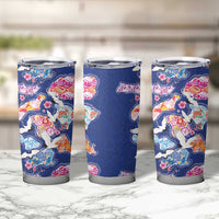 Hawaiian and Japanese Culture Together Tumbler Cup Hawaiian Archipelago Shape Sea Animals LT03 - Polynesian Pride