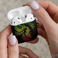 New Zealand Sea Animals with Maori Tribal Tattoo AirPods Case Shark Manta Ray with Silver Fern Reggae LT03 - Polynesian Pride