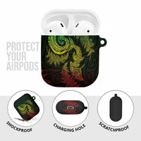 New Zealand Sea Animals with Maori Tribal Tattoo AirPods Case Shark Manta Ray with Silver Fern Reggae LT03 - Polynesian Pride