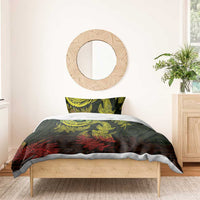 New Zealand Sea Animals with Maori Tribal Tattoo Bedding Set Shark Manta Ray with Silver Fern Reggae LT03 - Polynesian Pride
