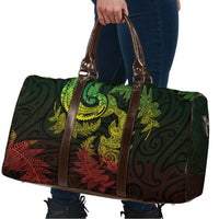 New Zealand Sea Animals with Maori Tribal Tattoo Travel Bag Shark Manta Ray with Silver Fern Reggae LT03 - Polynesian Pride