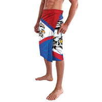 American Samoa Flag Day Lavalava Polynesian Art Geometric with Flag Brush Style LT03 - Polynesian Pride