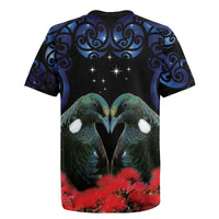 New Zealand Maori Matariki Rugby Jersey Hongi Tui Bird Pohutukawa and Polynesia Tribal LT03 - Polynesian Pride
