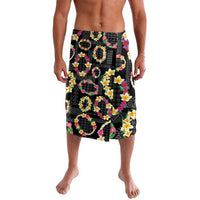 Hawaiian Kakau Tattoo Leis and Palaka Pattern Lavalava Traditional Aloha Tribal Black Color