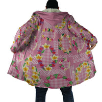Hawaiian Leis Cloak Kakau Tattoos and Palaka Pastel Pink Color