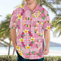 Hawaiian Leis Hawaiian Shirt Kakau Tattoos and Palaka Pastel Pink Color