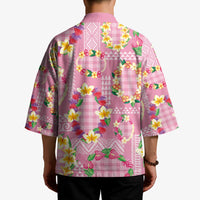 Hawaiian Leis Kimono Kakau Tattoos and Palaka Pastel Pink Color