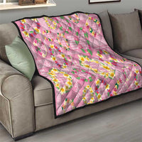Hawaiian Leis Quilt Kakau Tattoos and Palaka Pastel Pink Color