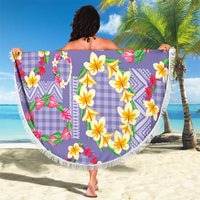 Hawaiian Leis Beach Blanket Kakau Tattoos and Palaka Pastel Purple Color