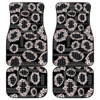 Hawaiian Leis Car Mats Kakau Tattoos and Palaka Pastel Grayscale