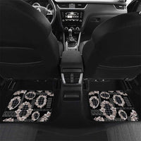 Hawaiian Leis Car Mats Kakau Tattoos and Palaka Pastel Grayscale