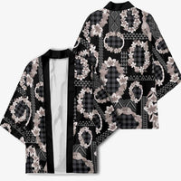 Hawaiian Leis Kimono Kakau Tattoos and Palaka Pastel Grayscale
