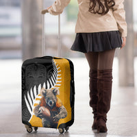 New Zealand and Australia Rugby Luggage Cover Koala and Maori Warrior Together