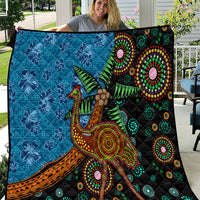 Fiji and Australia Quilt Palm Tree and Abogirinal Emu