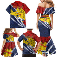 Kiribati Independence Day Family Matching Mermaid Dress and Hawaiian Shirt Polynesian and Melanesian Art Tattoo LT03 - Polynesian Pride