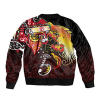 Papua New Guinea 2025 Sleeve Zip Bomber Jacket 50th Independence Day Anniversary