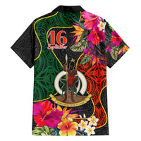 Penama Day Kid Hawaiian Shirt 16th September Polynesian Pattern with Pacific Flower LT03 - Polynesian Pride
