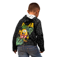 Hawaiian Halloween Kid Hoodie Aloha Pinapple with Mysterious Hands and Polynesian Tribal Tattoo LT03 - Polynesian Pride