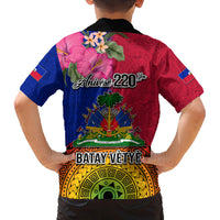 Haiti Battle of Vertieres Family Matching Puletasi Dress and Hawaiian Shirt The Haitian Revolution 220th Anniversary Polynesian Style LT03 - Polynesian Pride