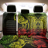 Hawaiian Manta Ray and Hammerhead Shark Tribal Tattoo Back Car Seat Cover with Polynesian Tribal Pattern Reggae Style LT03 - Polynesian Pride