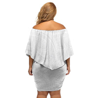 Lotu Tamaiti Samoan Art Tattoo Polynesian Pattern Family Matching Off Shoulder Short Dress and Hawaiian Shirt LT03 - Polynesian Pride