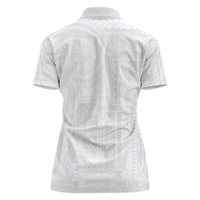 Lotu Tamaiti Samoan Art Tattoo Siapo Pattern Women Polo Shirt