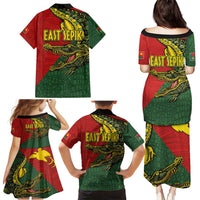 Sepik River Crocodile & Arts Festival Melanesian Pattern Family Matching Puletasi and Hawaiian Shirt LT03 - Polynesian Pride