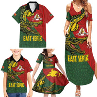 Sepik River Crocodile & Arts Festival Melanesian Pattern Family Matching Summer Maxi Dress and Hawaiian Shirt LT03 - Polynesian Pride