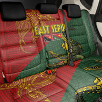 Sepik River Crocodile & Arts Festival Back Car Seat Cover Bird-of-paradise Melanesian Tattoo LT03 - Polynesian Pride