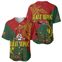 Sepik River Crocodile & Arts Festival Baseball Jersey Bird-of-paradise Melanesian Tattoo LT03 - Polynesian Pride