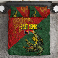 Sepik River Crocodile & Arts Festival Bedding Set Bird-of-paradise Melanesian Tattoo LT03 Red - Polynesian Pride