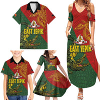 Sepik River Crocodile & Arts Festival Family Matching Summer Maxi Dress and Hawaiian Shirt Bird-of-paradise Melanesian Tattoo LT03 - Polynesian Pride