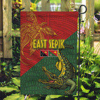 Sepik River Crocodile & Arts Festival Garden Flag Bird-of-paradise Melanesian Tattoo LT03 Garden Flag Red - Polynesian Pride