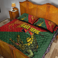 Sepik River Crocodile & Arts Festival Quilt Bed Set Bird-of-paradise Melanesian Tattoo LT03 - Polynesian Pride
