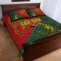 Sepik River Crocodile & Arts Festival Quilt Bed Set Bird-of-paradise Melanesian Tattoo LT03 - Polynesian Pride