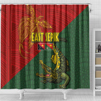 Sepik River Crocodile & Arts Festival Shower Curtain Bird-of-paradise Melanesian Tattoo LT03 - Polynesian Pride