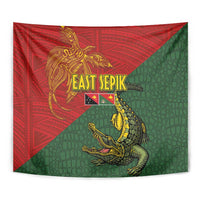 Sepik River Crocodile & Arts Festival Tapestry Bird-of-paradise Melanesian Tattoo LT03 - Polynesian Pride