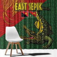 Sepik River Crocodile & Arts Festival Window Curtain Bird-of-paradise Melanesian Tattoo LT03 - Polynesian Pride