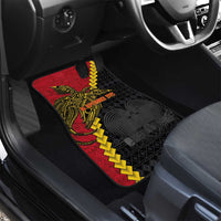 Papua New Guinea Independence Day Car Mats Bird-of-paradise Melanesian Tattoo LT03 - Polynesian Pride