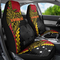 Papua New Guinea Independence Day Car Seat Cover Bird-of-paradise Melanesian Tattoo LT03 - Polynesian Pride