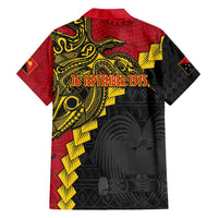 Papua New Guinea Independence Day Family Matching Long Sleeve Bodycon Dress and Hawaiian Shirt Bird-of-paradise Melanesian Tattoo LT03 - Polynesian Pride