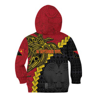 Papua New Guinea Independence Day Kid Hoodie Bird-of-paradise Melanesian Tattoo LT03 - Polynesian Pride