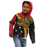 Papua New Guinea Independence Day Kid Hoodie Bird-of-paradise Melanesian Tattoo LT03 - Polynesian Pride