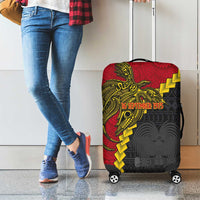 Papua New Guinea Independence Day Luggage Cover Bird-of-paradise Melanesian Tattoo LT03 - Polynesian Pride