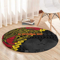 Papua New Guinea Independence Day Round Carpet Bird-of-paradise Melanesian Tattoo LT03 - Polynesian Pride