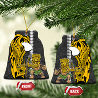 Custom Hawaii Lanai Island Ceramic Ornament Hawaiian Warrior and Kakau Symbols Abstract Tattoo LT03 - Polynesian Pride